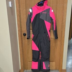 Klim Kids' Monosuit in Pink and Gray